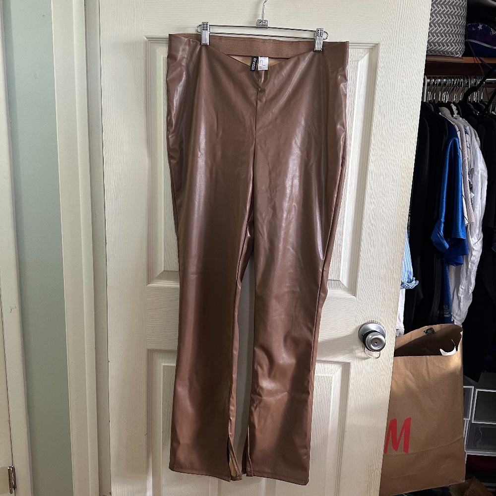 H&M Faux Leather Pants